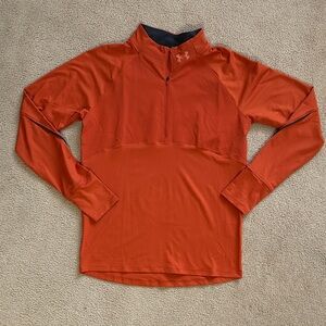 Under Armour Burnt Orange Quarter-Zip Top